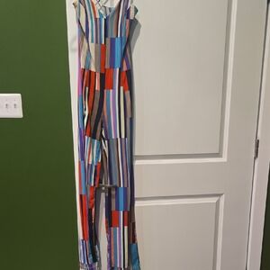 Colorful Striped Jumpsuit